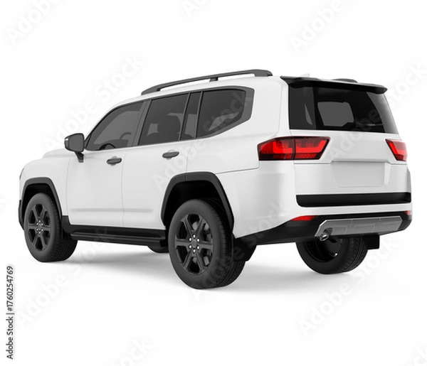 Fototapeta SUV Car Isolated