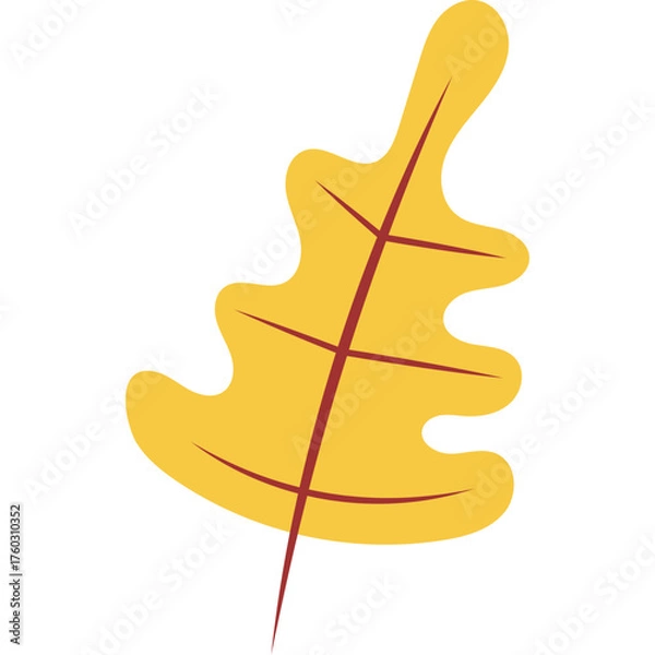 Obraz simple flat leaf autumn 