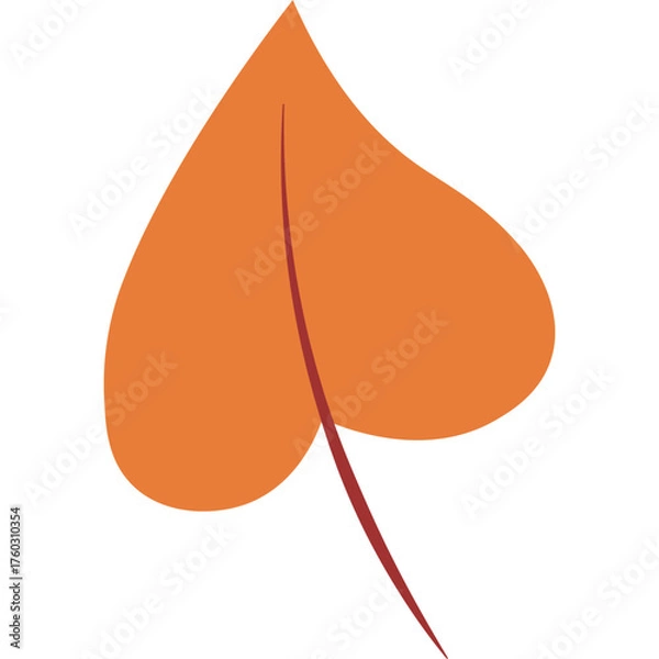 Obraz simple flat leaf autumn 