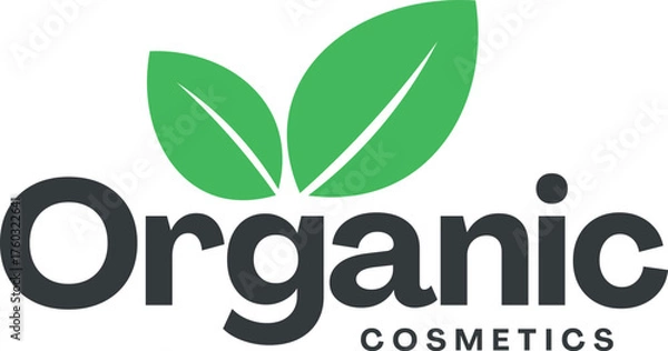 Fototapeta Modern green logo design evolution and editing in photoshop software