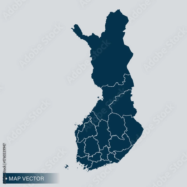 Fototapeta Finland map