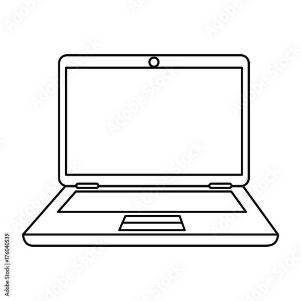 Obraz laptop computer isolated icon