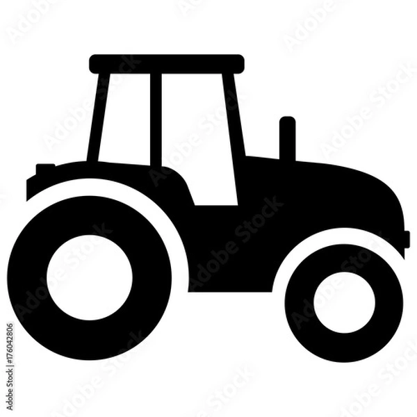 Obraz tractor icon on white background