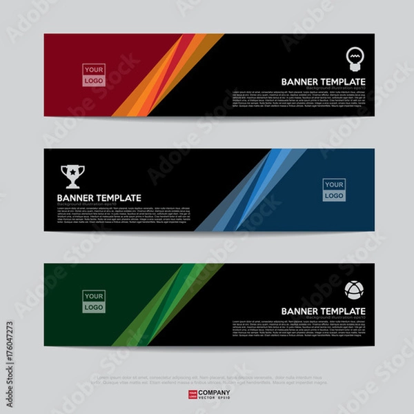 Fototapeta Banner design for business presentation