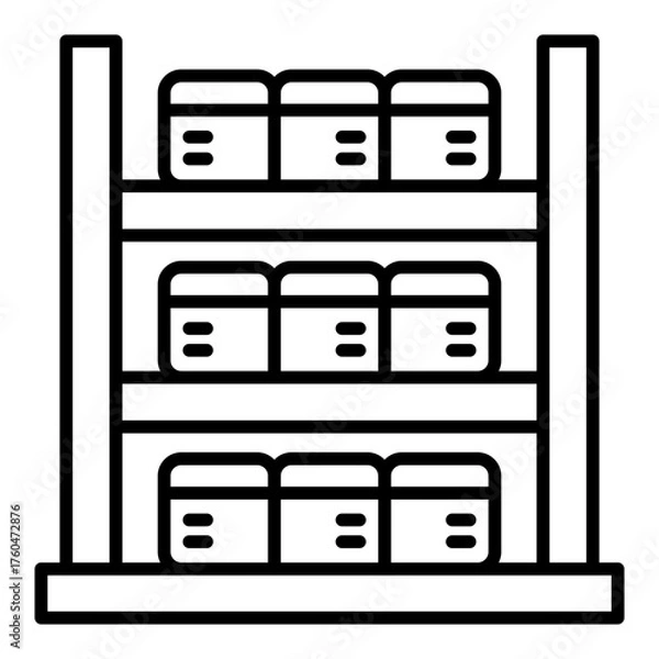 Fototapeta Rack Icon