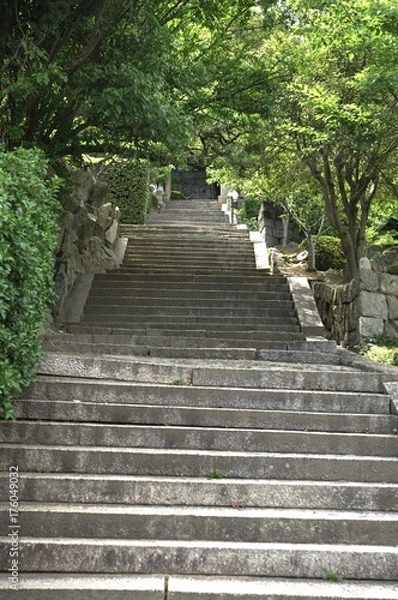 Fototapeta 広島県尾道の坂道