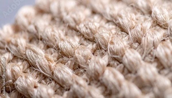 Obraz Warm Bone Hemp Cloth Diagonal Weave Macro Texture