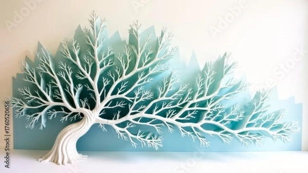 Fototapeta Artistic Image Display of Colorful Trees