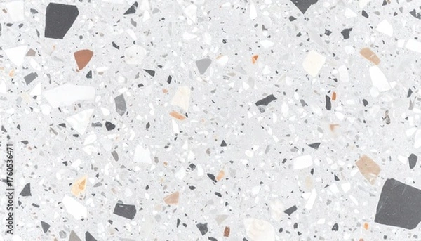 Fototapeta Neutral Bone Ground Terrazzo Texture Background