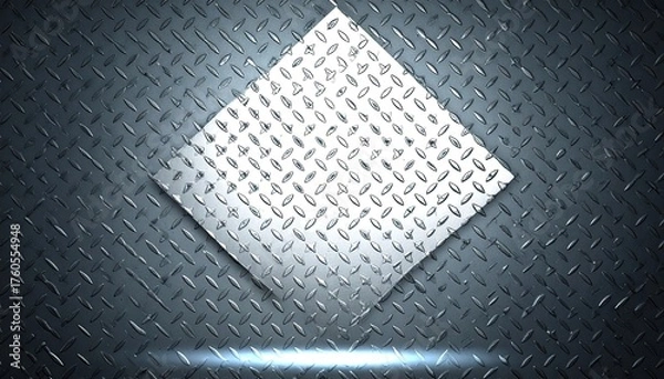 Obraz Abstract Geometric Metal Plate Background
