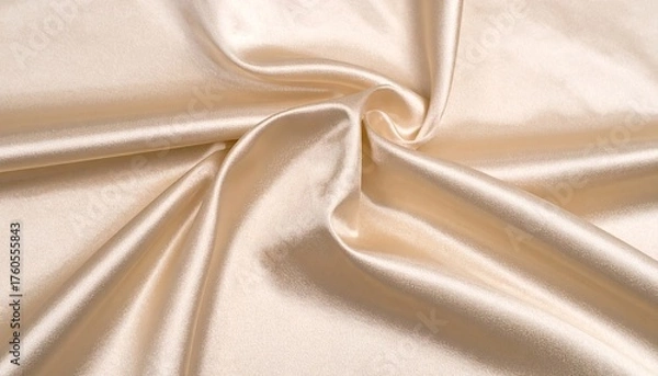 Obraz Cream Satin Fabric Drape Texture