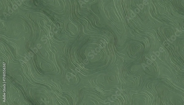 Obraz Seamless Sage Green Topographic Texture