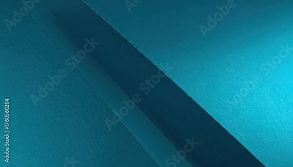 Obraz Indigo Teal Gradient Titanium Panel: Silky Texture and Modern Tech Vibe
