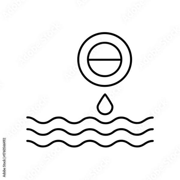 Obraz A single red apple isolated on transparent background