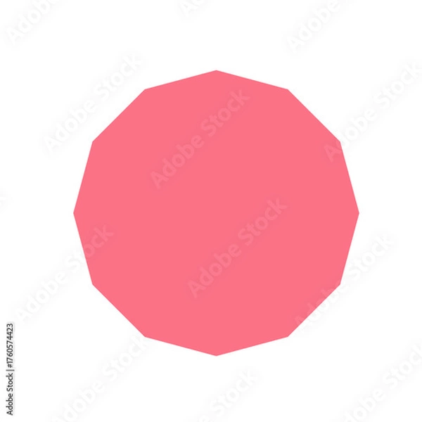 Fototapeta Unconventional Geometry Neon Art Glassmorphism