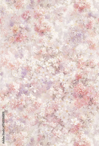 Obraz Assorted Hand painted Floral Patterned Decorative Paper Collection