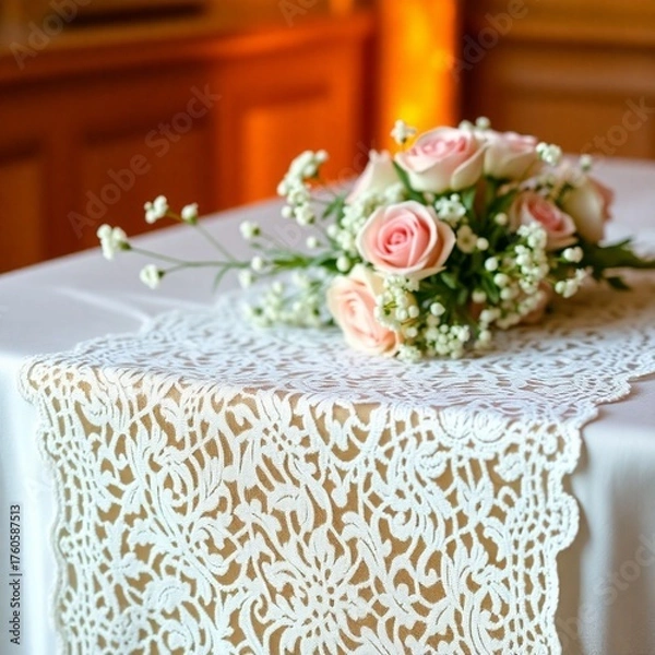Obraz 결혼, 데코, 감미로운, 리셉션, 로맨스, 