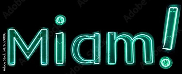 Fototapeta Miam! néons