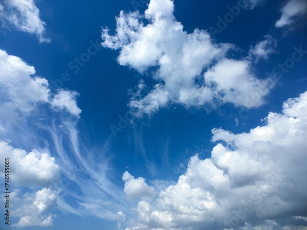 Obraz blue sky with clouds