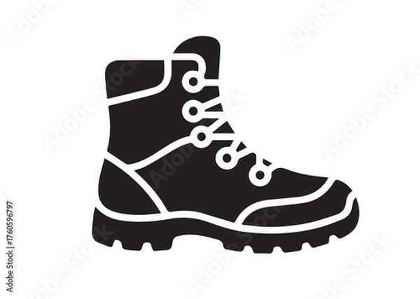 Obraz Hiking boot icon, Hiking boot vector