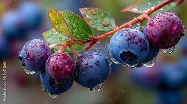 Obraz blueberries are a true superfood straight from nature's bounty.