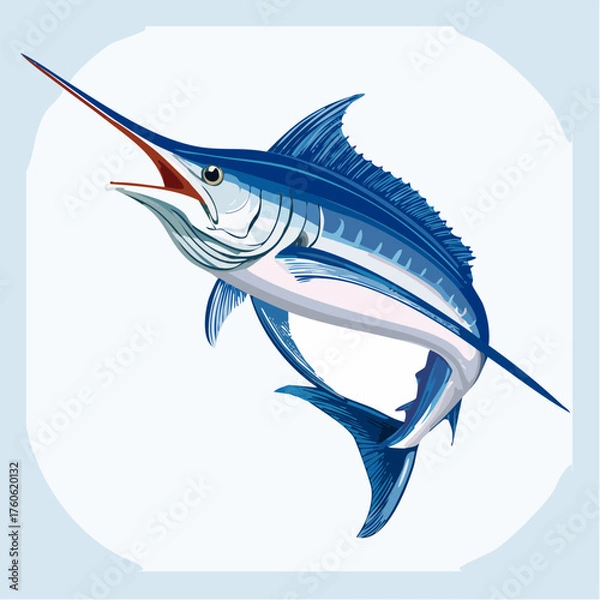 Fototapeta Ein majestätischer Blauer Marlin