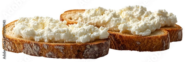 Obraz Creamy spread on toasted bread