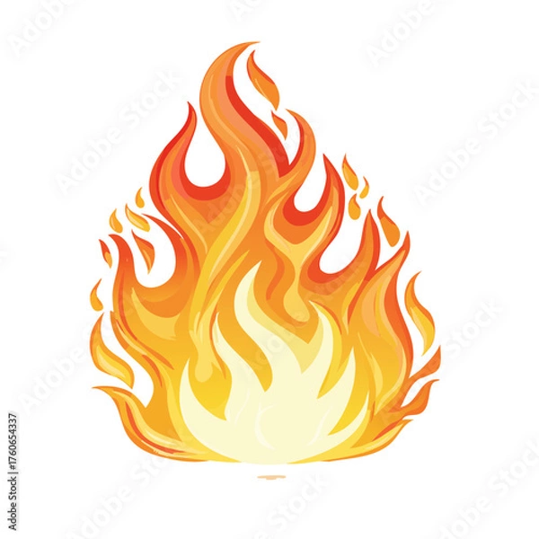 Fototapeta Flame of Eternal Passion: The Symbol of Energy, Power, and Transformation in the Ever-Burning Spirit of Fire
