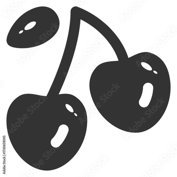 Fototapeta Cherry icon