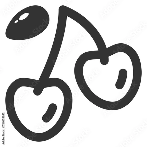 Fototapeta Cherry icon
