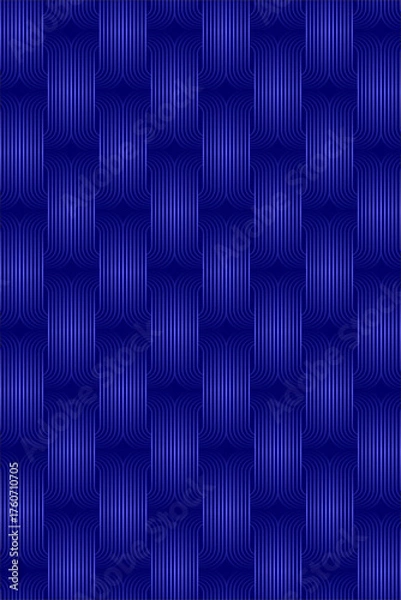 Obraz Dynamic abstract blue wave pattern creates a sense of depth and movement perfect for modern design projects and backgrounds.
