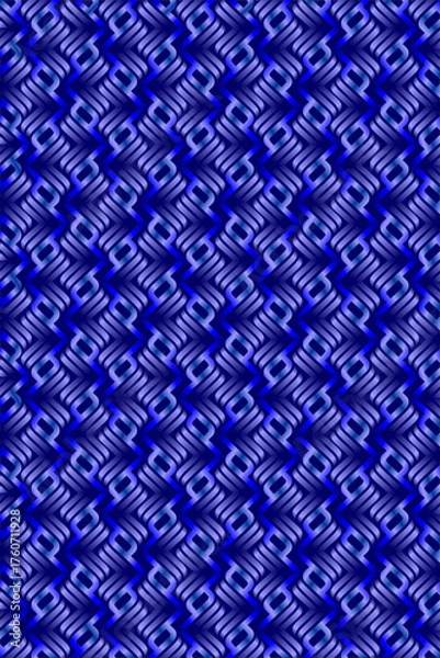 Obraz Intricate geometric pattern in deep blues and purples offers a modern, sophisticated texture for design projects