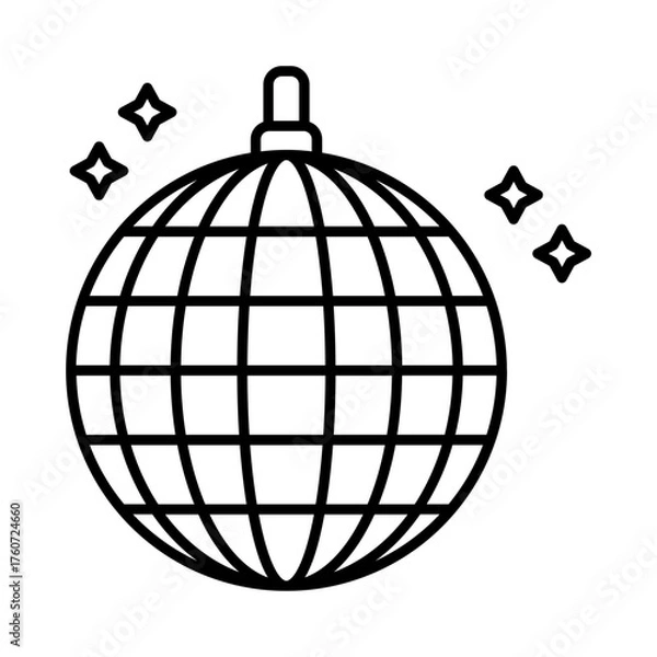 Obraz Disco Ball Icon
