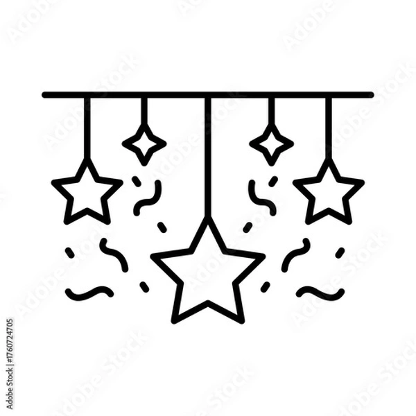 Obraz Star Decoration Icon