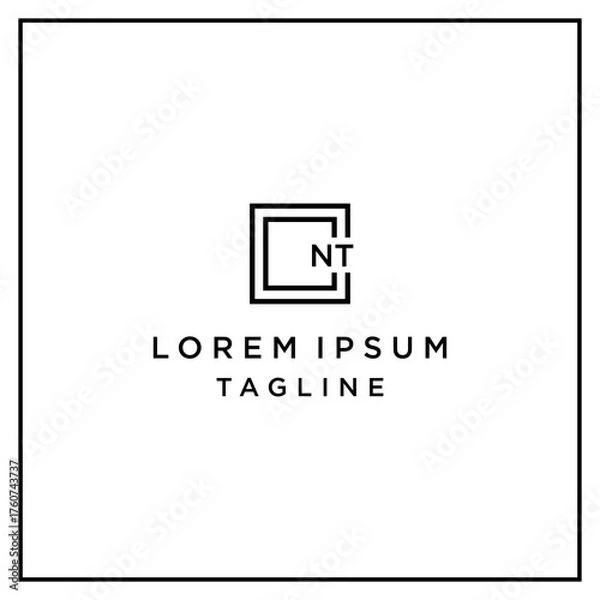 Fototapeta nt square logo