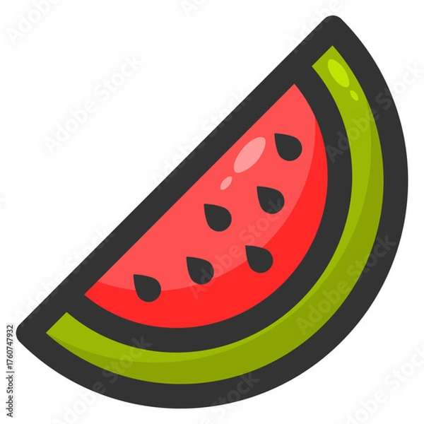 Fototapeta Watermelon icon