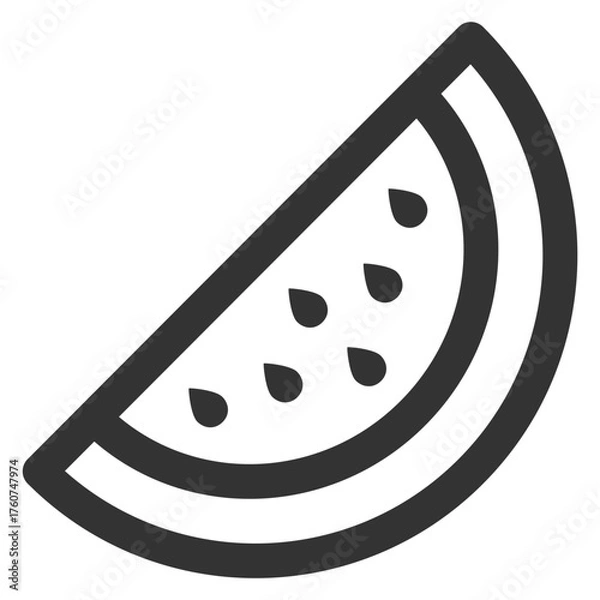 Fototapeta Watermelon icon