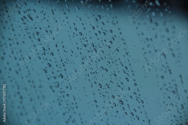 Obraz water drops on glass