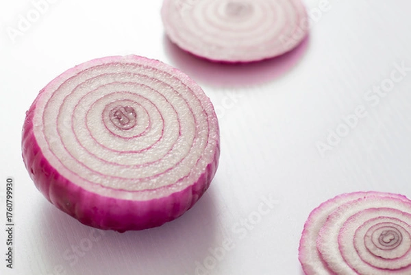 Obraz sliced red onion