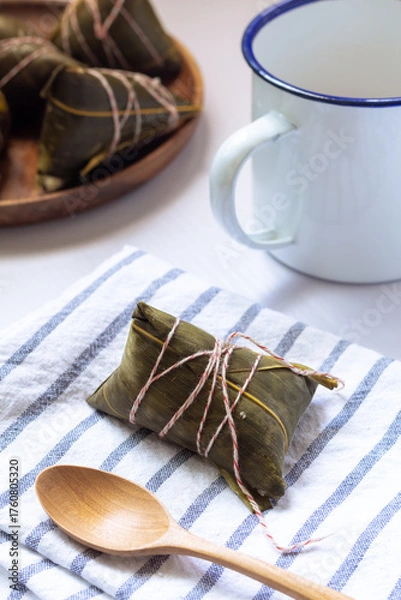 Fototapeta traditional chinese food zongzi