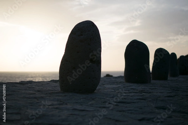 Fototapeta rocks in the dark