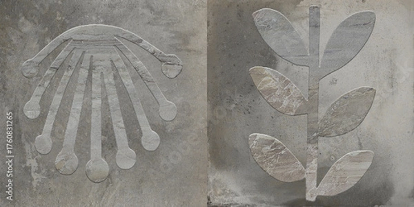 Fototapeta gray cement textured decorative background