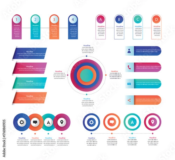 Obraz Modern Social Media Post Template Design