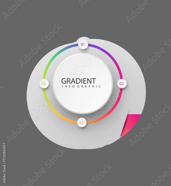 Fototapeta vector abstract background with circle