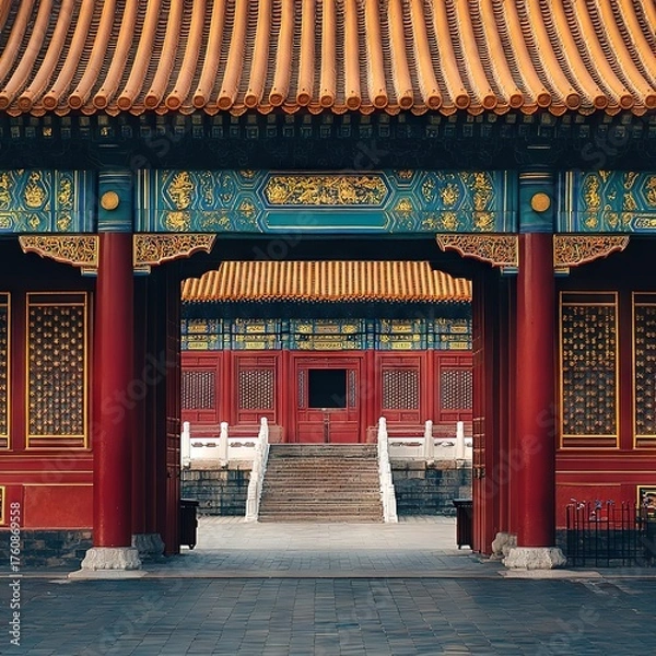 Obraz ChinesePalaceGateArchitecture