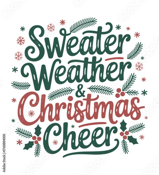 Fototapeta Christmas unique shirt 