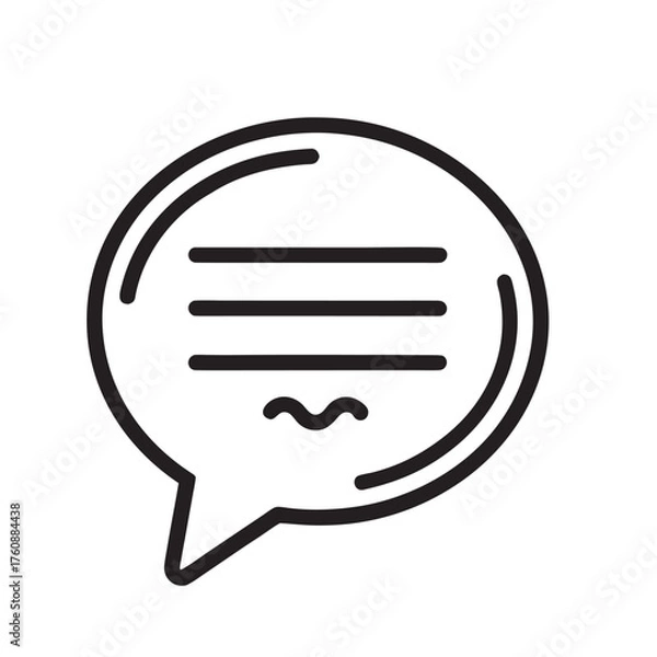 Fototapeta chat icon