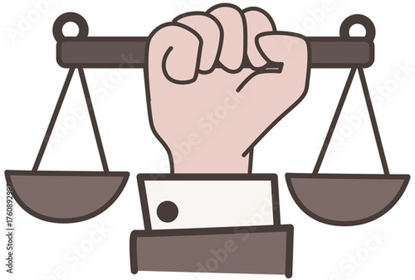 Obraz hand holding scales