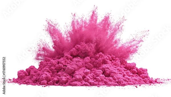 Obraz A vibrant, hot pink powder explosion