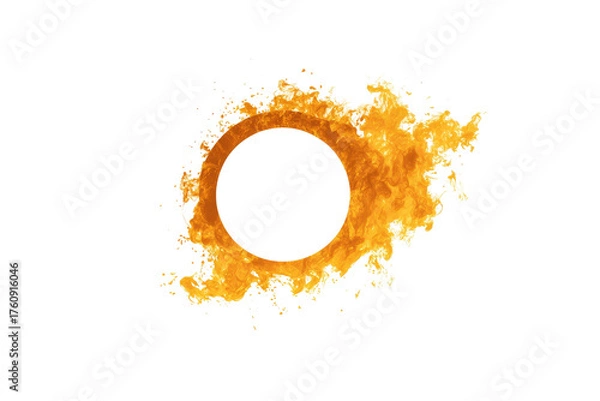 Obraz Fiery, orange ring encircles a dark void
